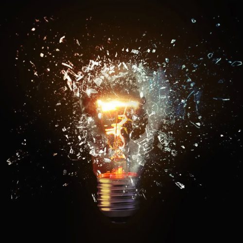 Gluehbirne explosion alternatives denken kreativ