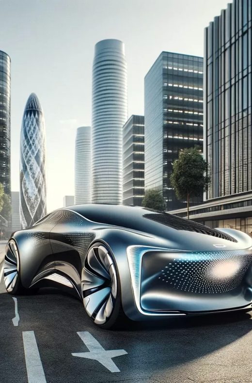 Futuristisches auto einzigartigen design